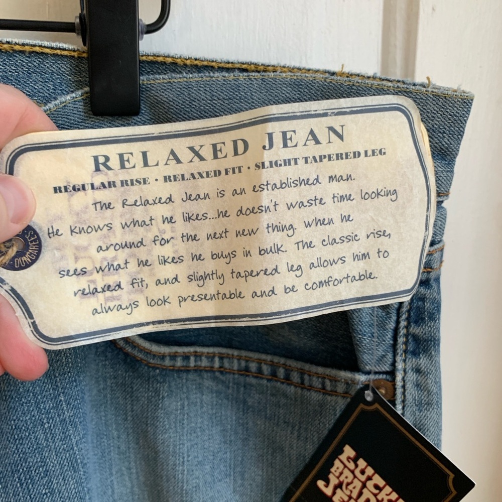 NWT Lucky Brand Relaxed Jeans Size 38 - Picture 5 of 7
